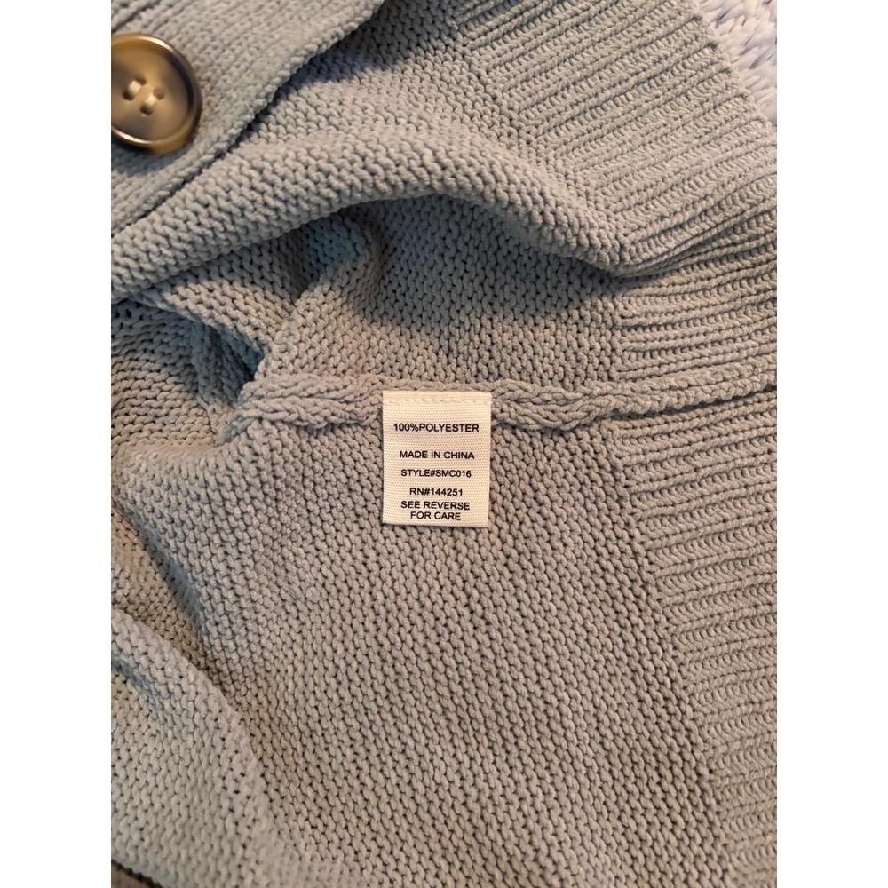 Moon & Madison Cardigan Womens Size L Green Casual Knit V Neck Layer Essential - Picture 10 of 12